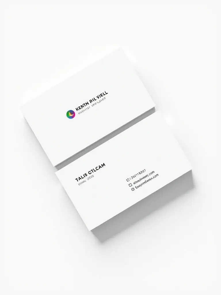 A modern virtual card with a startup-themed design, emphasizing simplicity and essential tools for new businesses.