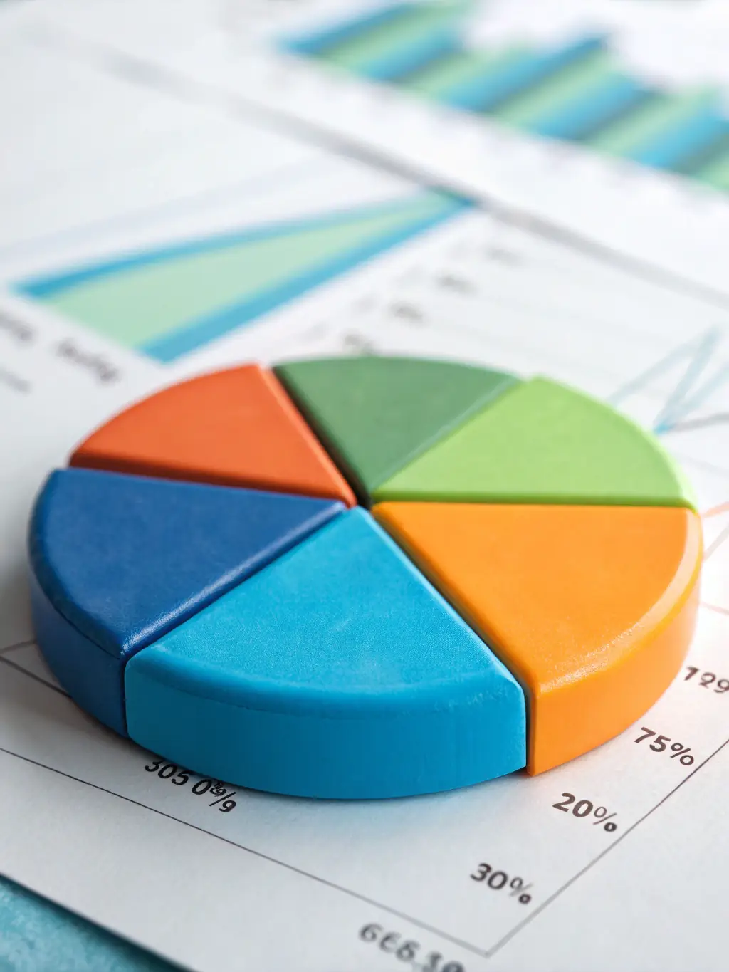 A graphical representation of a budget allocation pie chart, with different segments representing various expense categories, set against a clean, professional background.