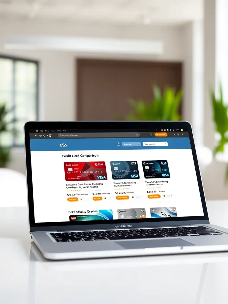 A modern and innovative image of a virtual card interface designed for startups, highlighting low fees, easy setup, and robust security measures.