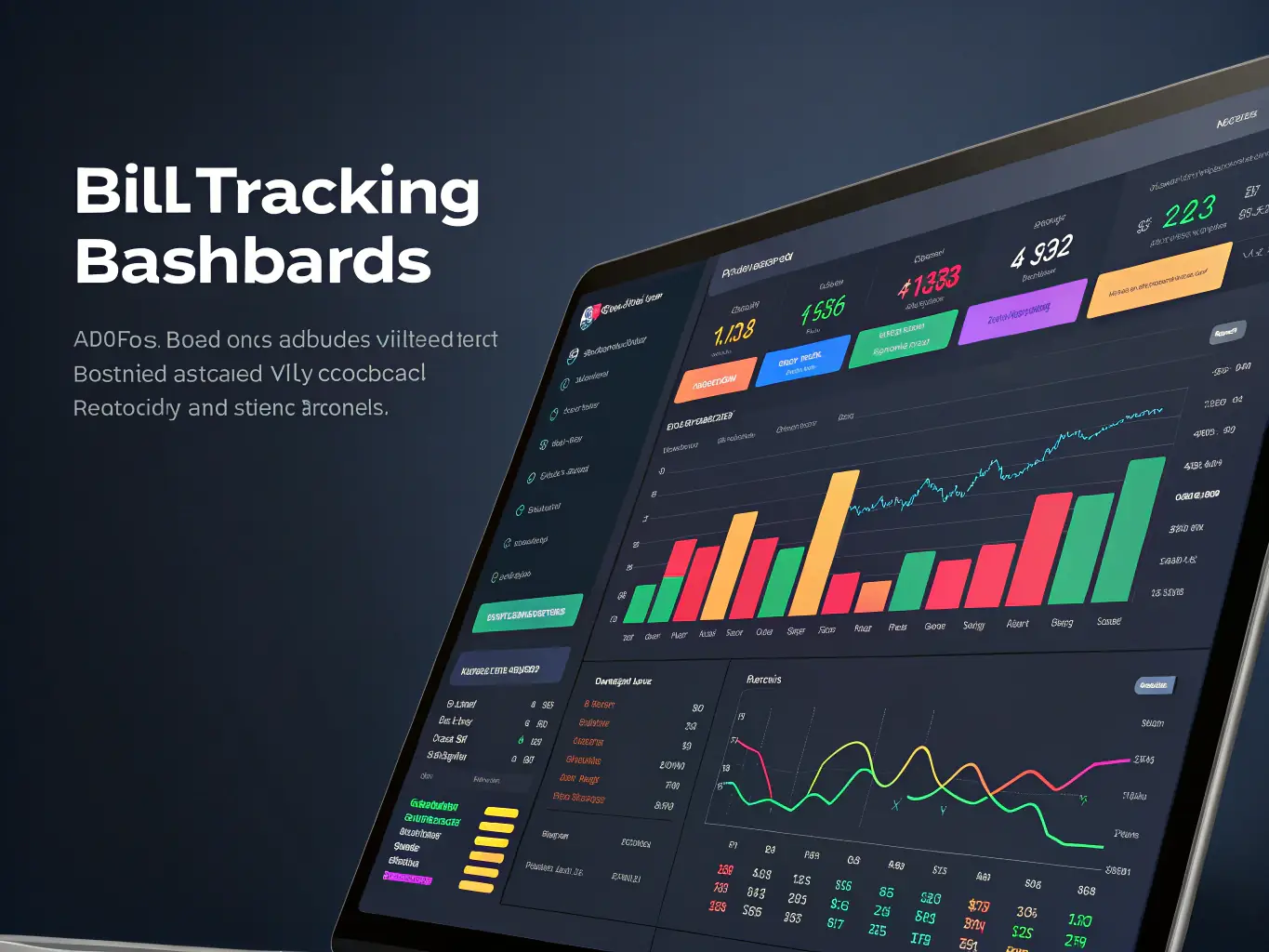 A visual representation of a budgeting dashboard with customizable spending limits, budget tracking tools, and real-time expense monitoring.